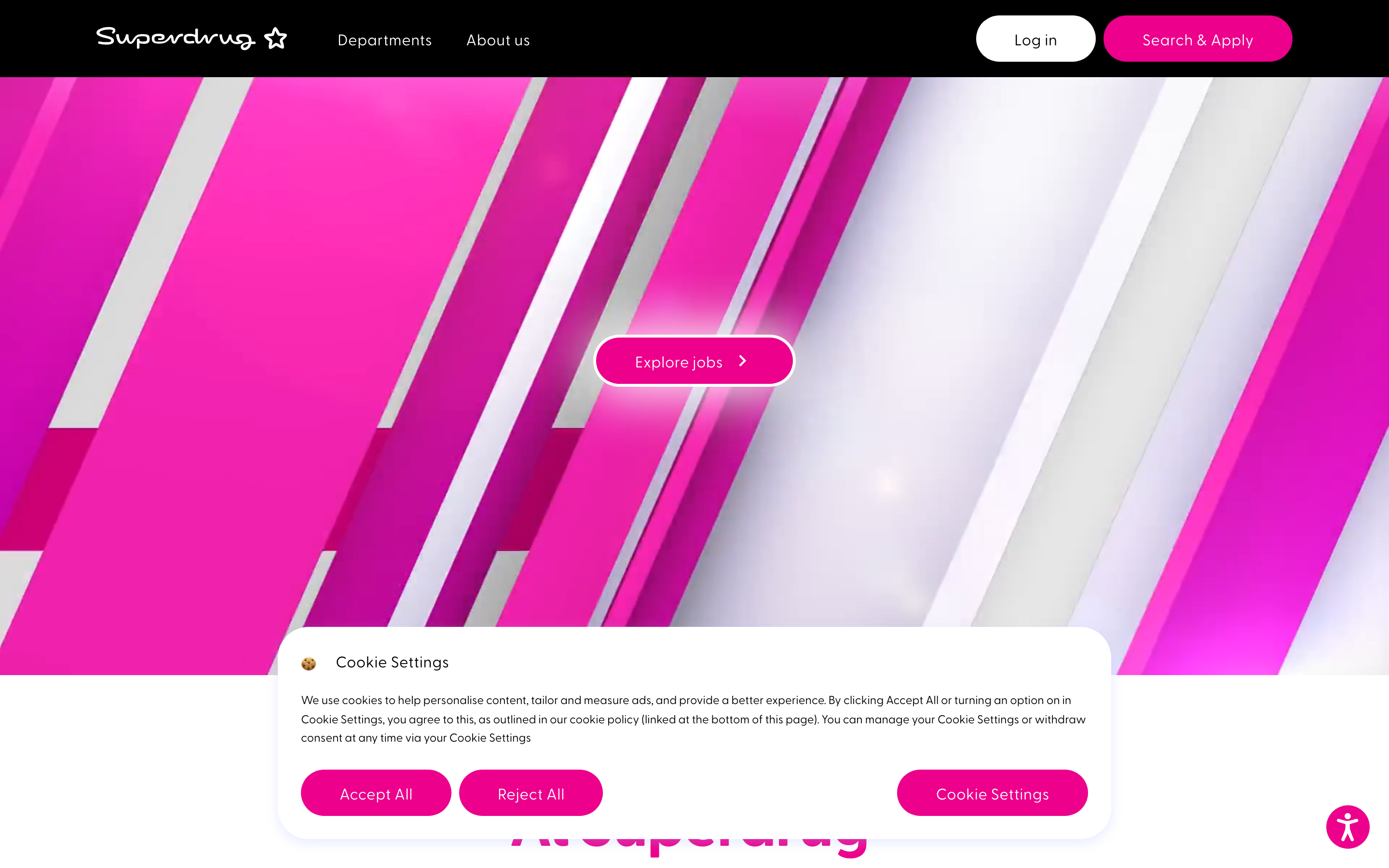Superdrug careers site