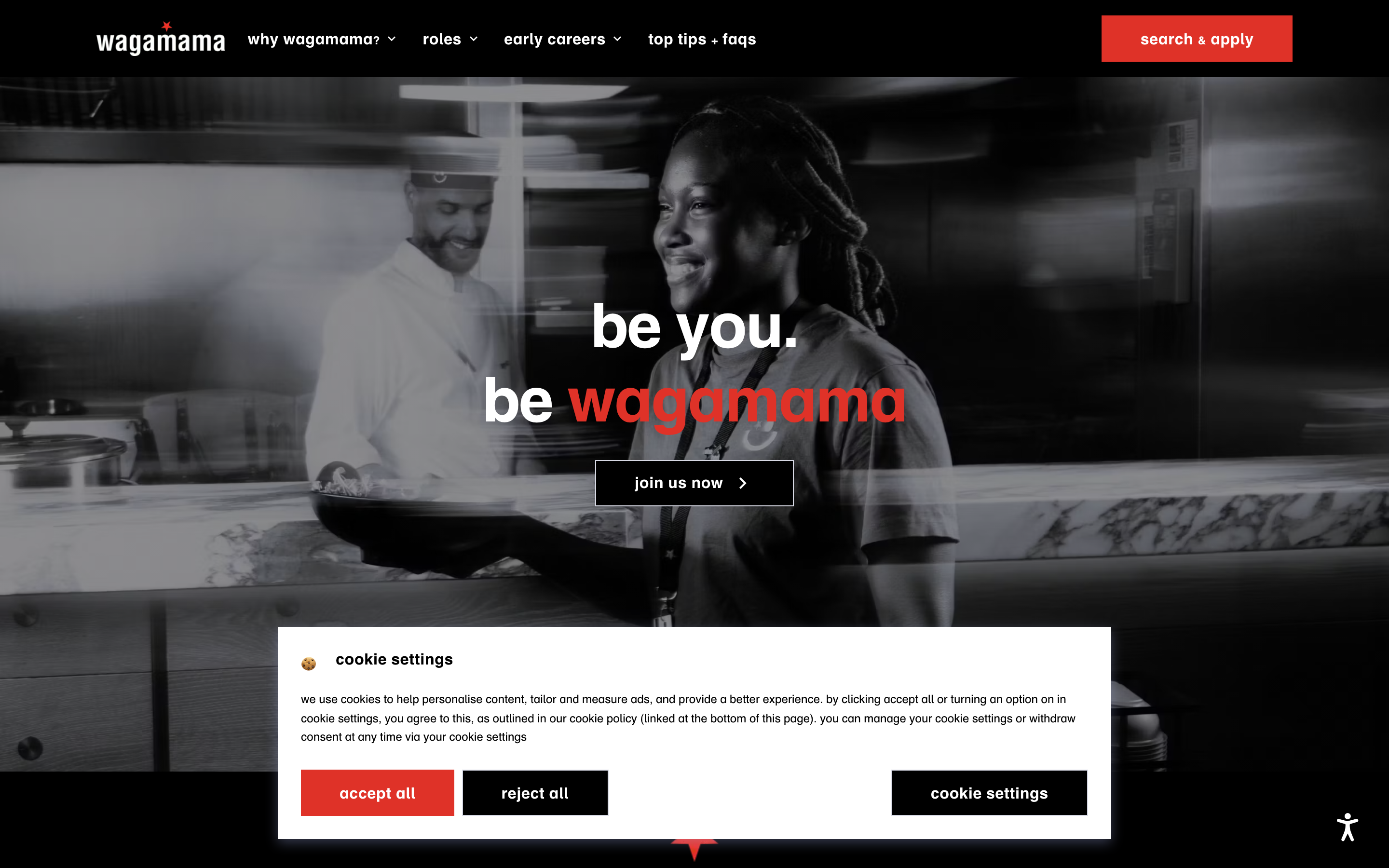 wagamama careers site